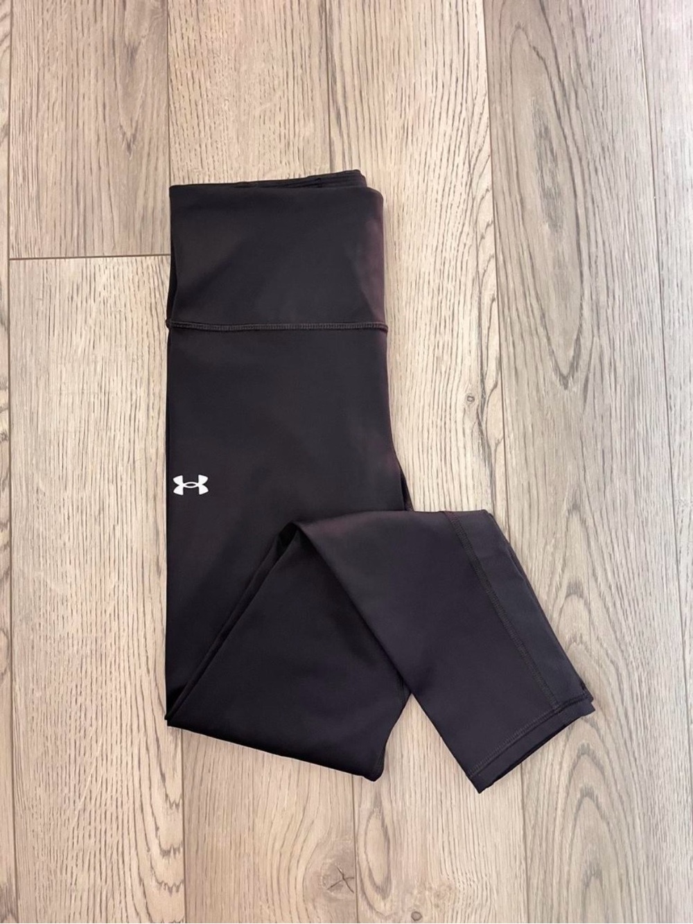 Under Armour Black Leggings with White Logo